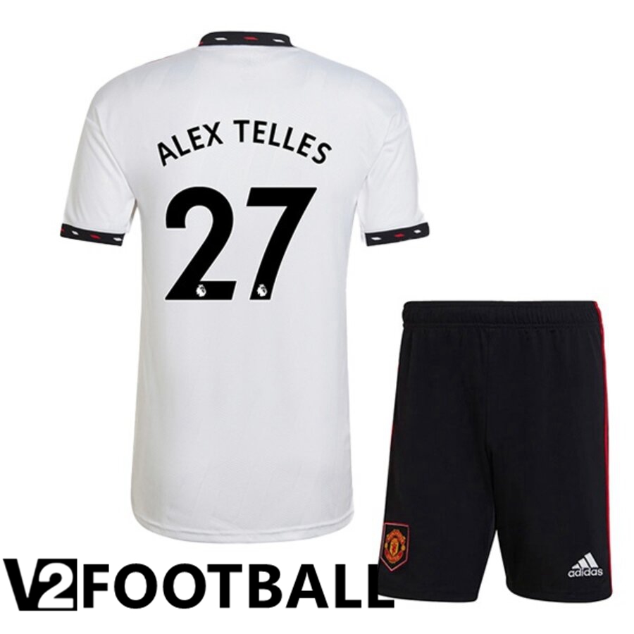 Manchester United (ALEX TELLES 27) Kids Away Shirts 2022/2023