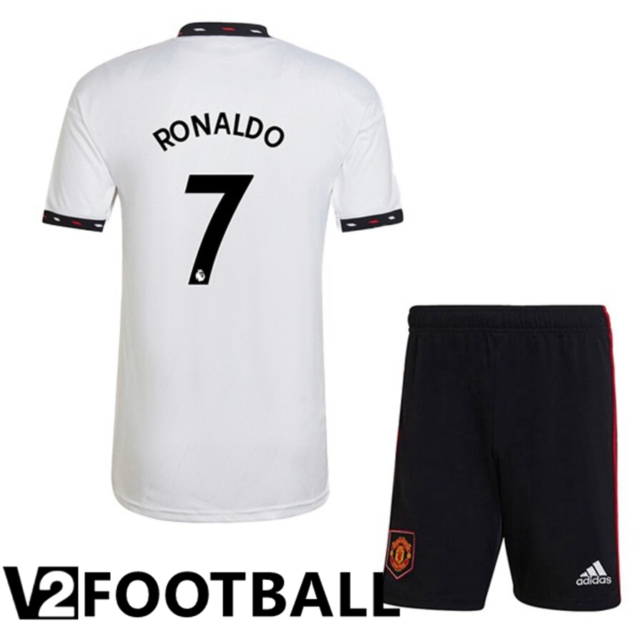 Manchester United (RONALDO 7) Kids Away Shirts 2022/2023