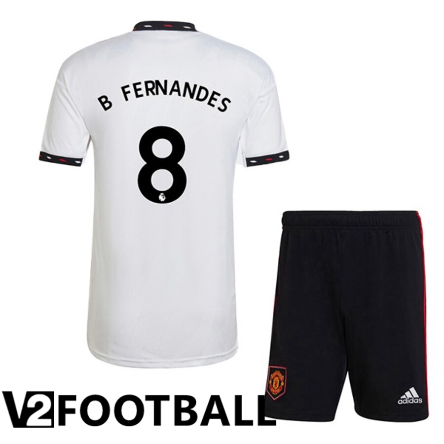 Manchester United (B. FERNANDES 8) Kids Away Shirts 2022/2023