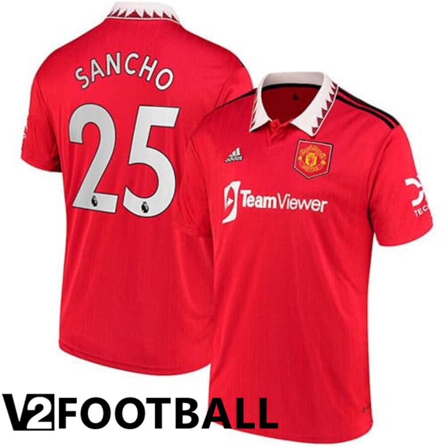 Manchester United (SANCHO 25) Home Shirts 2022/2023