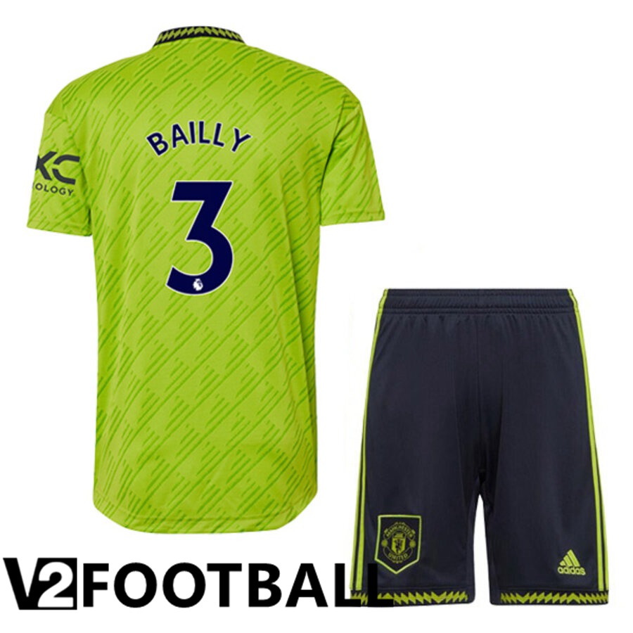 Manchester United (BAILLY 3) Kids Third Shirts 2022/2023