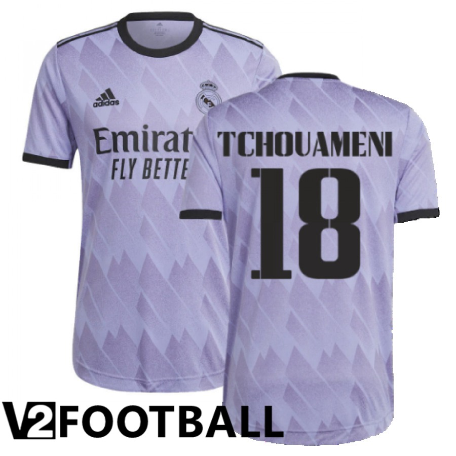 Real Madrid (Tchouameni 18) Away Shirts 2022/2023