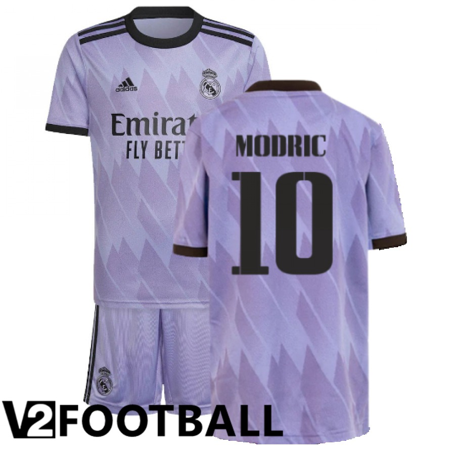 Real Madrid (Modric 10) Kids Away Shirts 2022/2023
