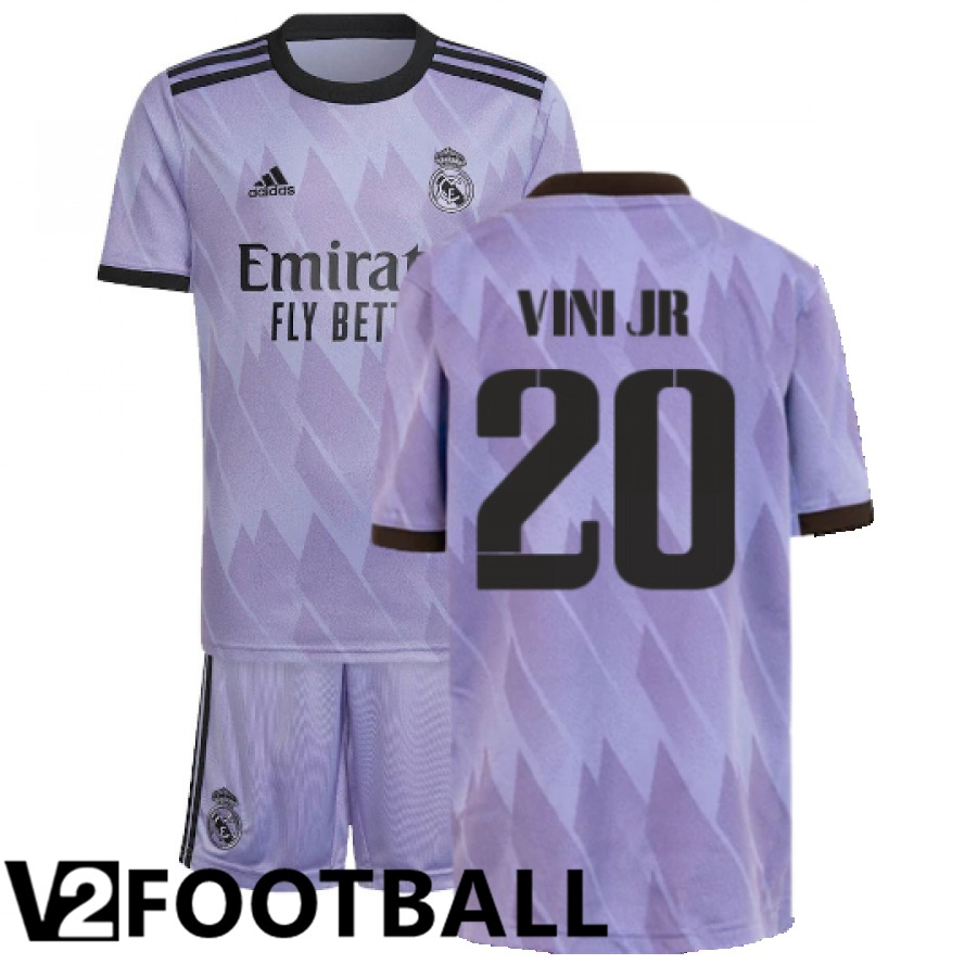 Real Madrid (Vini Jr 20) Kids Away Shirts 2022/2023
