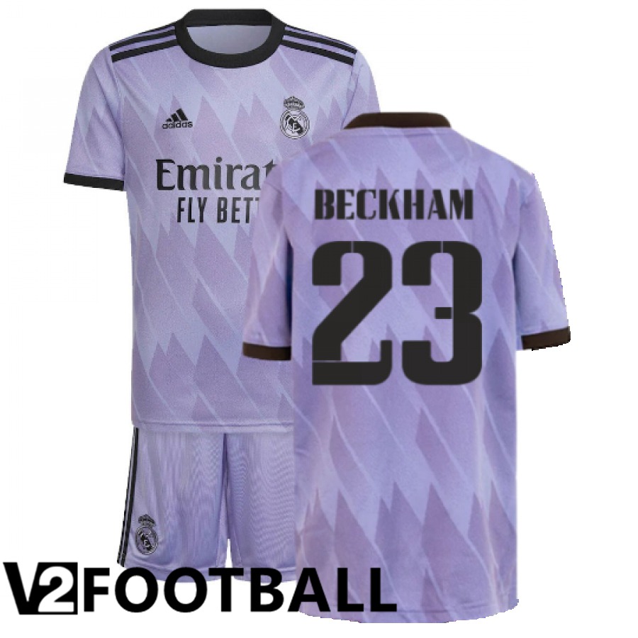 Real Madrid (Beckham 23) Kids Away Shirts 2022/2023