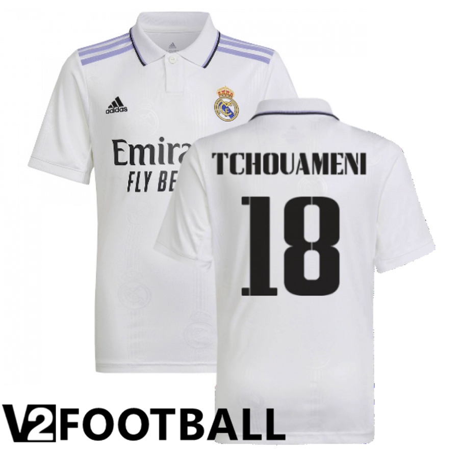 Real Madrid (Tchouameni 18) Home Shirts 2022/2023