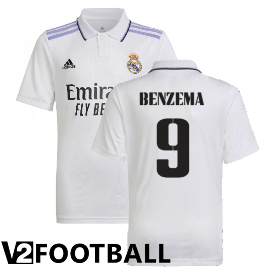 Real Madrid (Benzema 9) Home Shirts 2022/2023