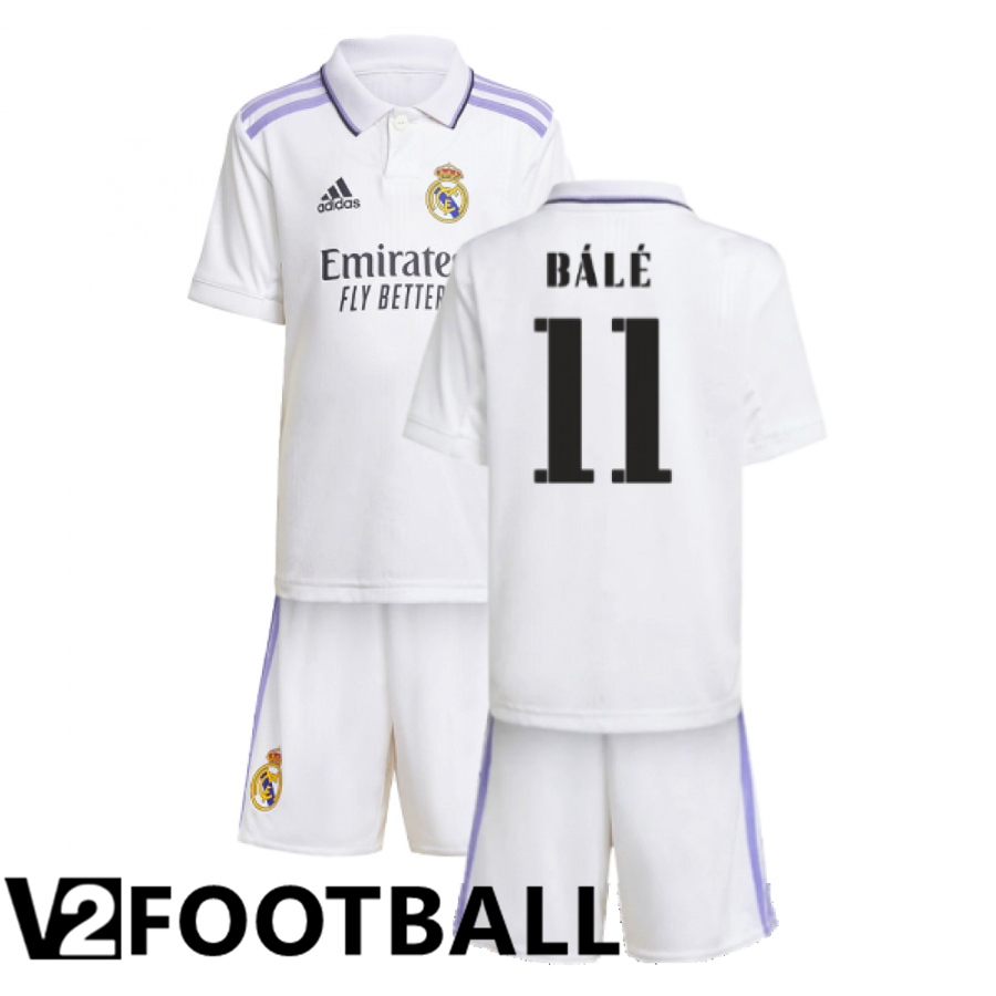 Real Madrid (Bale 11) Kids Home Shirts 2022/2023