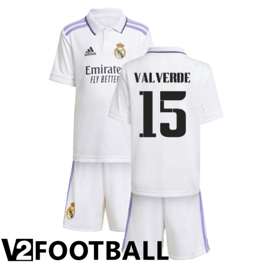 Real Madrid (ValGreen 15) Kids Home Shirts 2022/2023