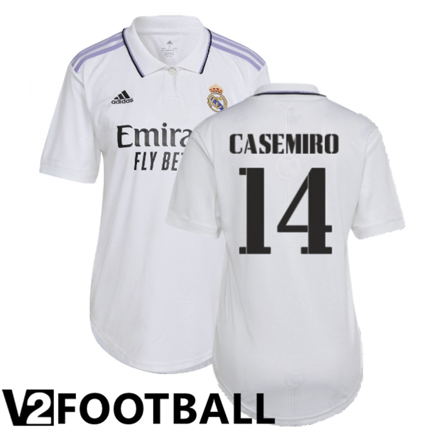 Real Madrid (Casemiro 14) Womens Home Shirts 2022/2023