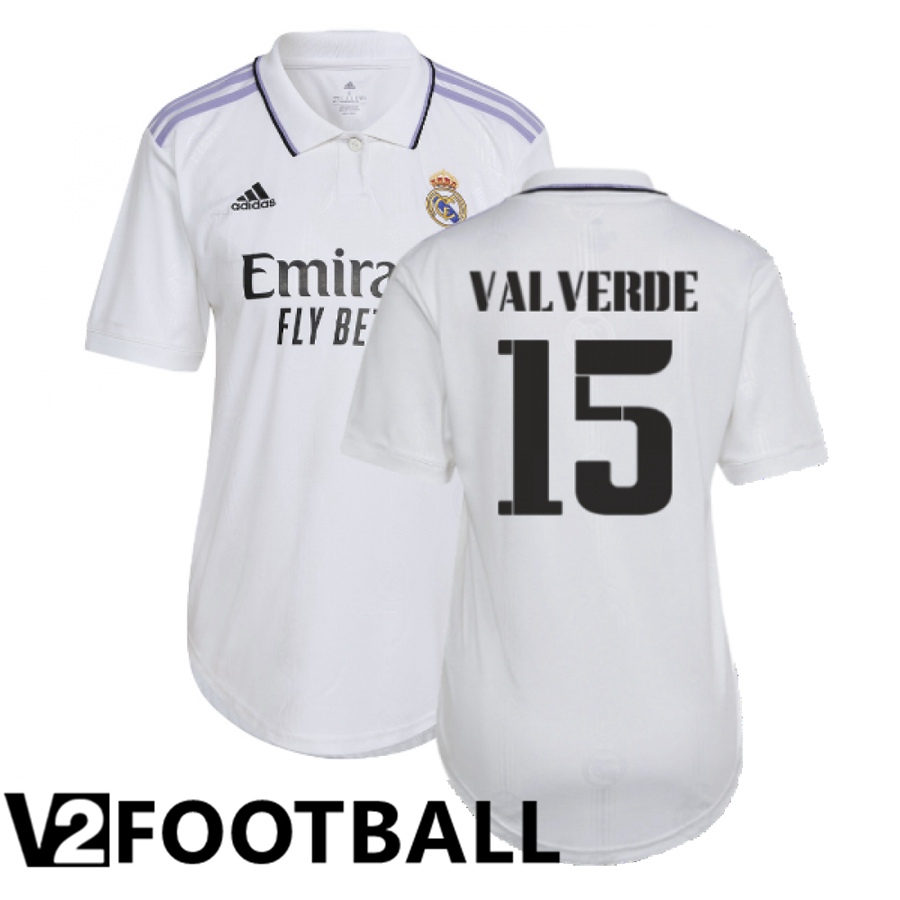 Real Madrid (ValGreen 15) Womens Home Shirts 2022/2023