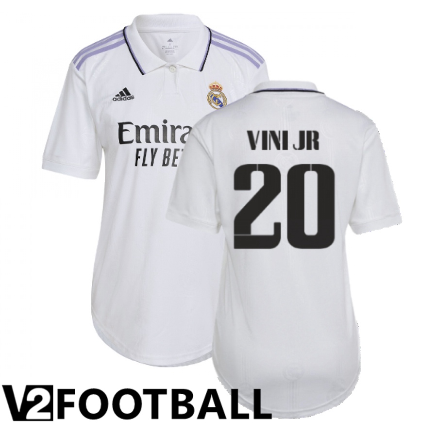 Real Madrid (Vini Jr 20) Womens Home Shirts 2022/2023