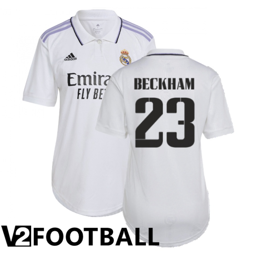 Real Madrid (Beckham 23) Womens Home Shirts 2022/2023