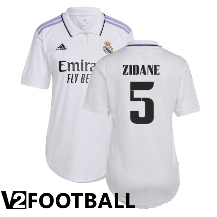 Real Madrid (Zidane 5) Womens Home Shirts 2022/2023