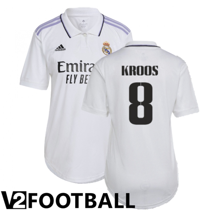 Real Madrid (Kroos 8) Womens Home Shirts 2022/2023