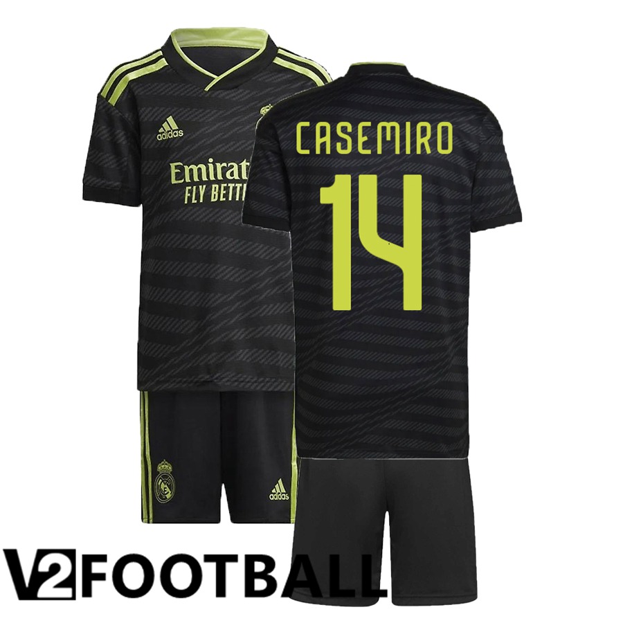 Real Madrid (Casemiro 14) Kids Third Shirts 2022/2023