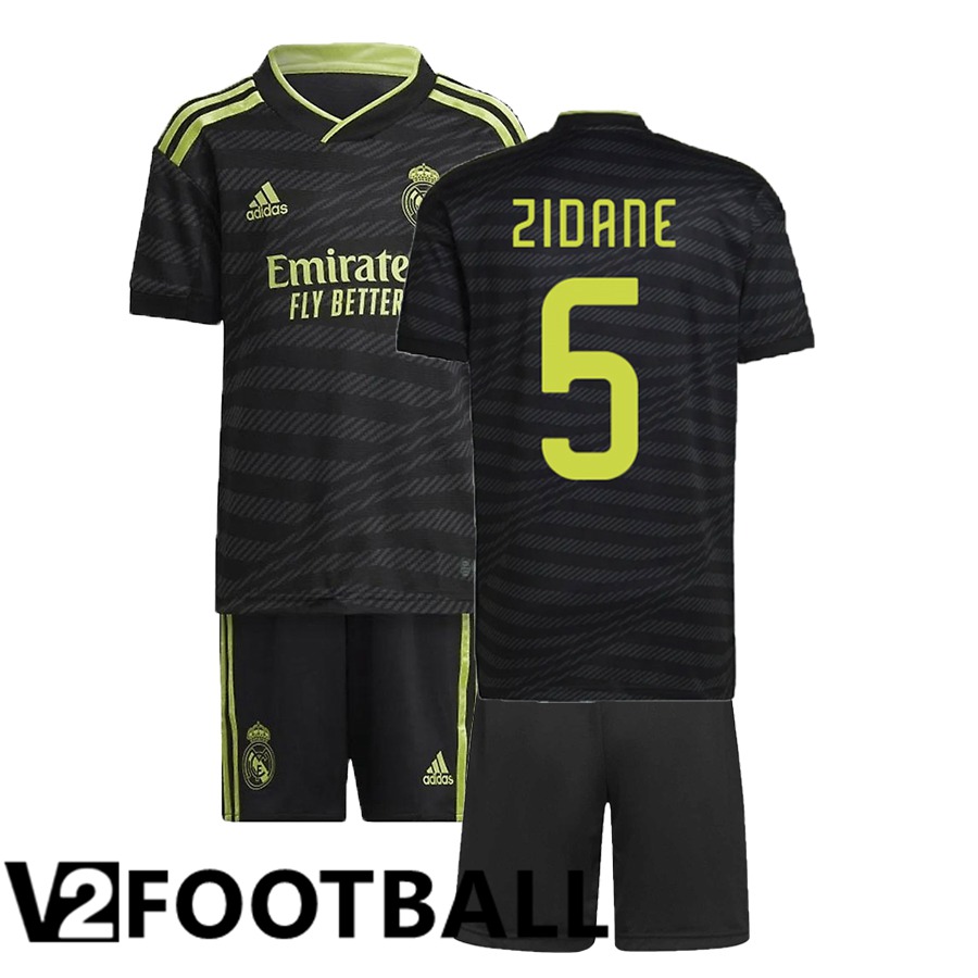 Real Madrid (Zidane 5) Kids Third Shirts 2022/2023