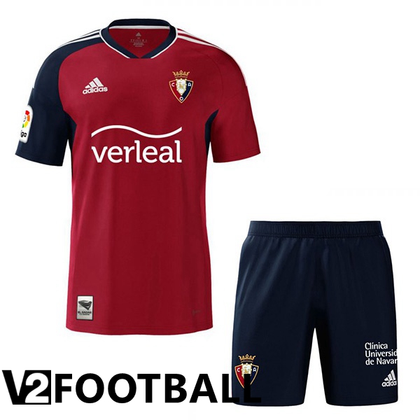 CA Osasuna Kids Home Shirts Red 2022/2023