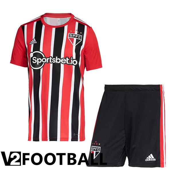 Sao Paulo FC Kids Away Shirts Red 2022/2023