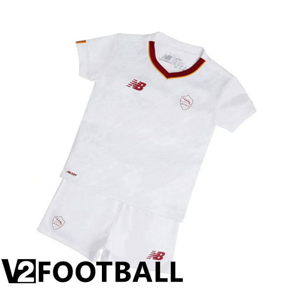 AS Monaco Kids Away Shirts White 2022/2023
