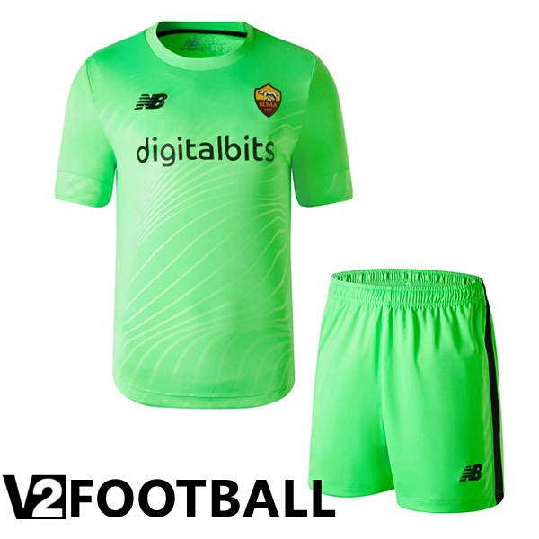 AS Monaco Kids Shirts Goalkeeper Green 2022/2023