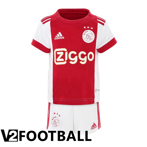 AFC Ajax Kids Home Shirts White Red 2022 2023