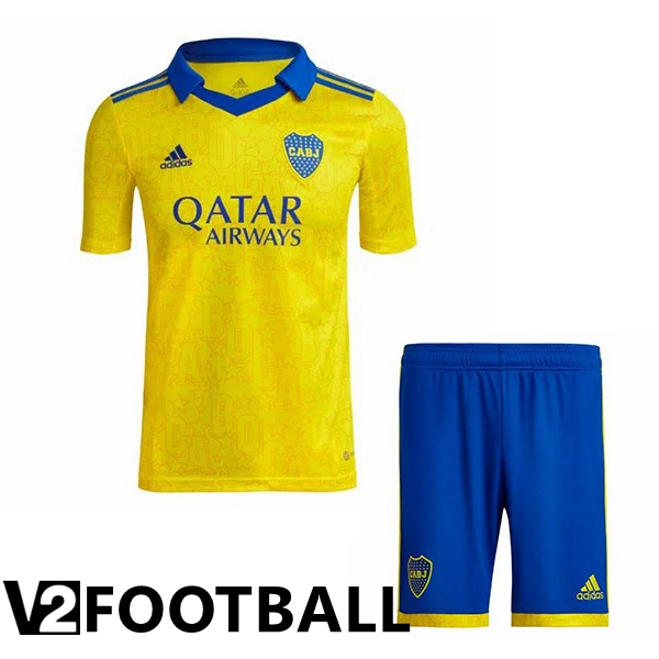 Boca Juniors Kids Third Shirts Yellow 2022/2023