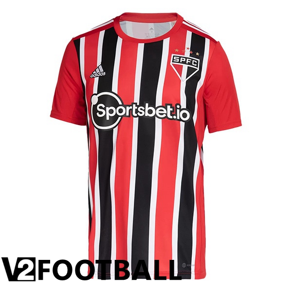 Sao Paulo FC Away Shirts Red 2022/2023