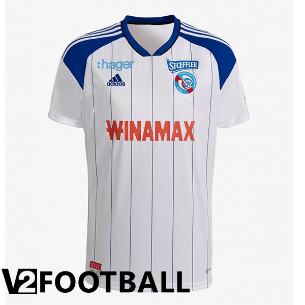 RC Strasbourg Alsace Away Shirts Blue White 2022/2023