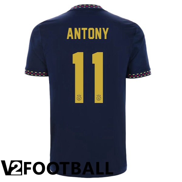 AFC Ajax (Antony 11) Away Shirts Black 2022/2023