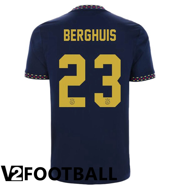 AFC Ajax (Berghuis 23) Away Shirts Black 2022/2023