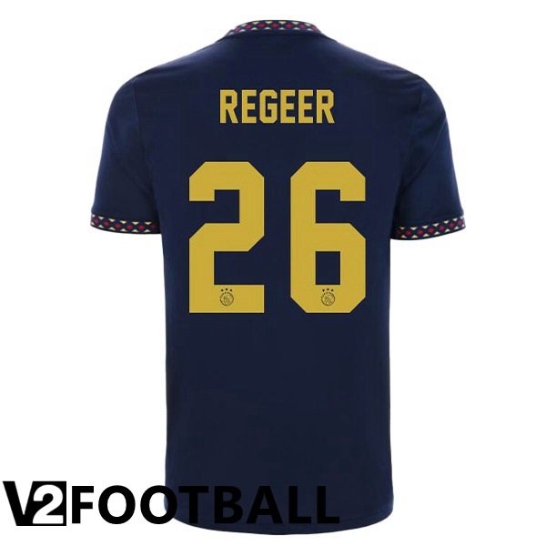 AFC Ajax (Regeer 26) Away Shirts Black 2022/2023