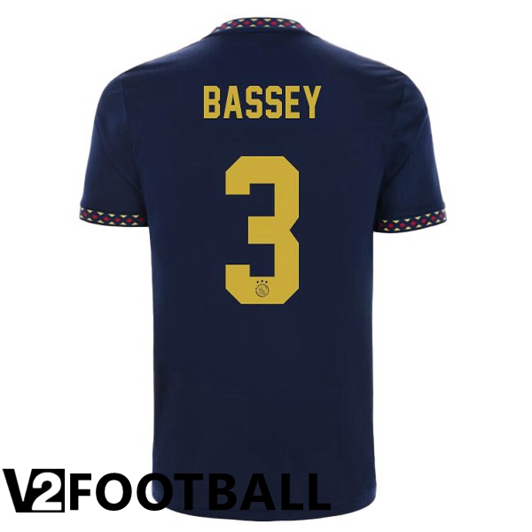 AFC Ajax (Bassey 3) Away Shirts Black 2022/2023