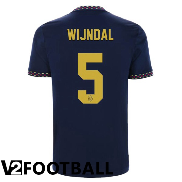 AFC Ajax (Wijndal 5) Away Shirts Black 2022/2023