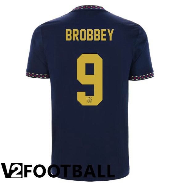 AFC Ajax (Brobbey 9) Away Shirts Black 2022/2023