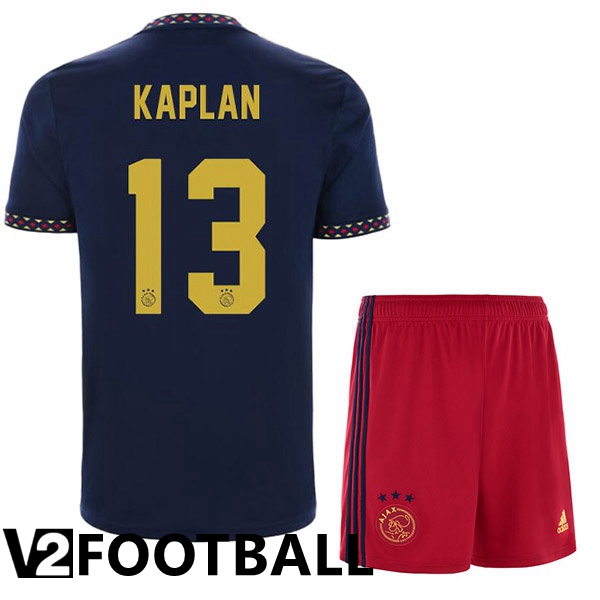 AFC Ajax (Kaplan 13) Kids Away Shirts Black 2022/2023