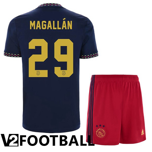 AFC Ajax (Magallán 29) Kids Away Shirts Black 2022/2023