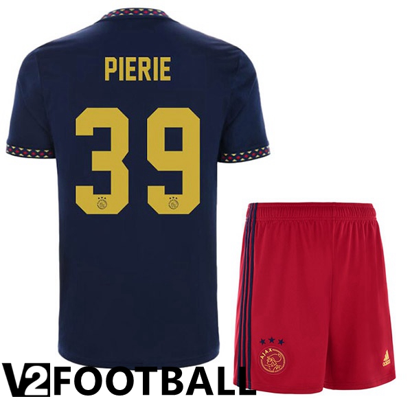 AFC Ajax (Pierie 39) Kids Away Shirts Black 2022/2023