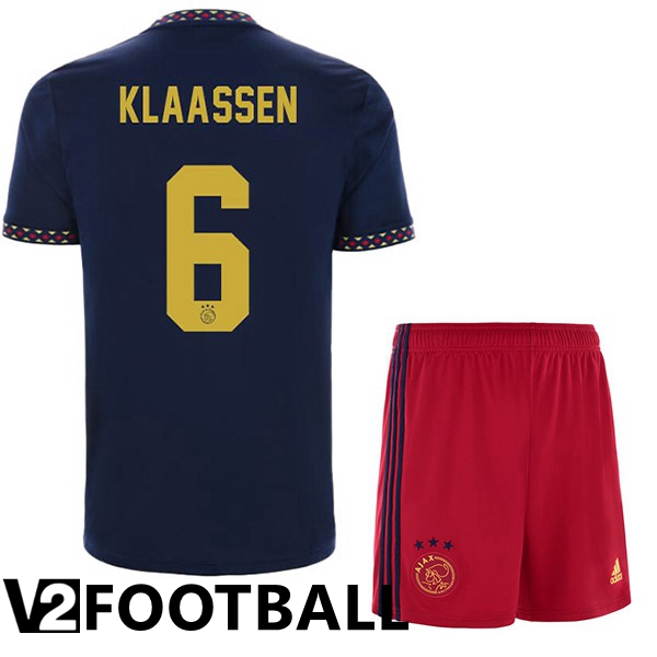 AFC Ajax (Klaassen 6) Kids Away Shirts Black 2022/2023