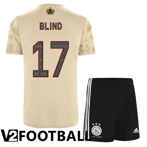 AFC Ajax (Blind 17) Kids Third Shirts Brown 2022/2023
