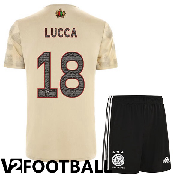 AFC Ajax (Lucca 18) Kids Third Shirts Brown 2022/2023