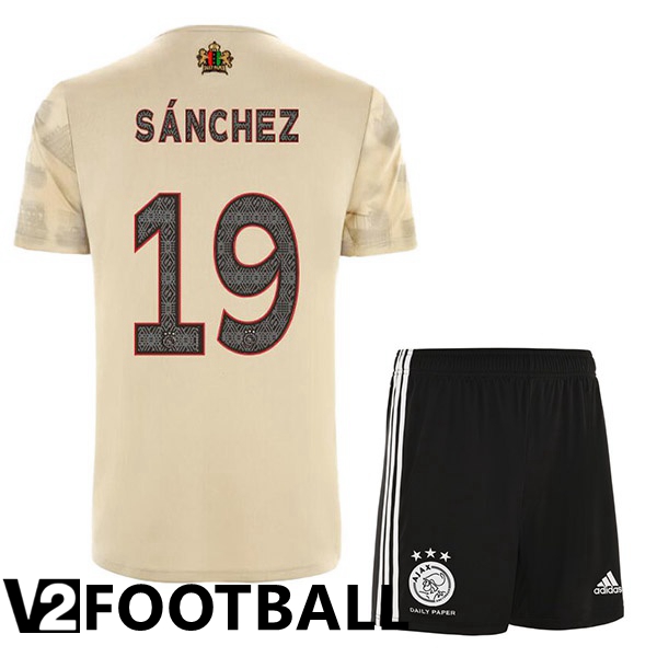AFC Ajax (Sánchez 19) Kids Third Shirts Brown 2022/2023