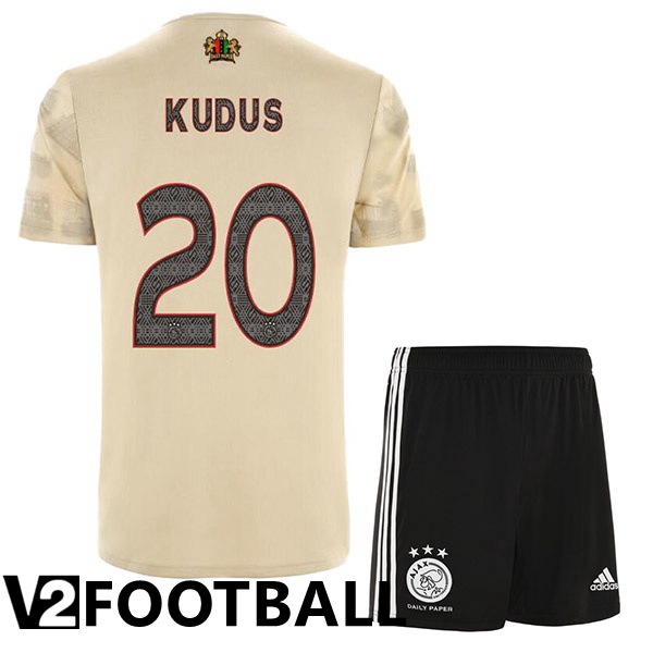 AFC Ajax (Kudus 20) Kids Third Shirts Brown 2022/2023