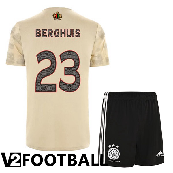 AFC Ajax (Berghuis 23) Kids Third Shirts Brown 2022/2023