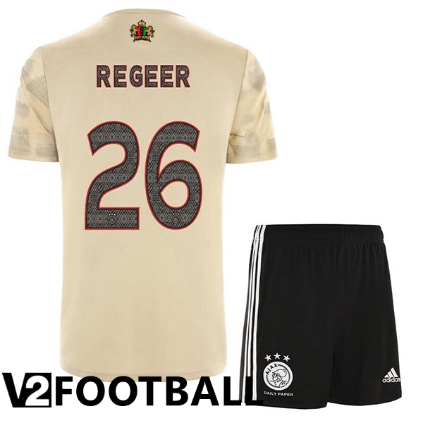 AFC Ajax (Regeer 26) Kids Third Shirts Brown 2022/2023