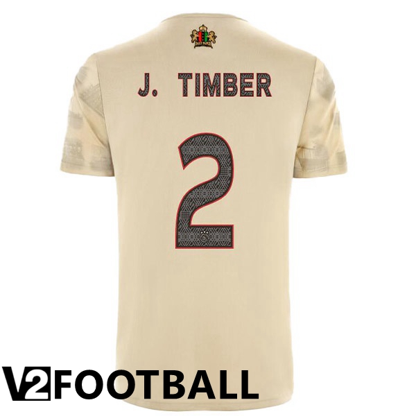 AFC Ajax (J. Timber 2) Third Shirts Brown 2022/2023
