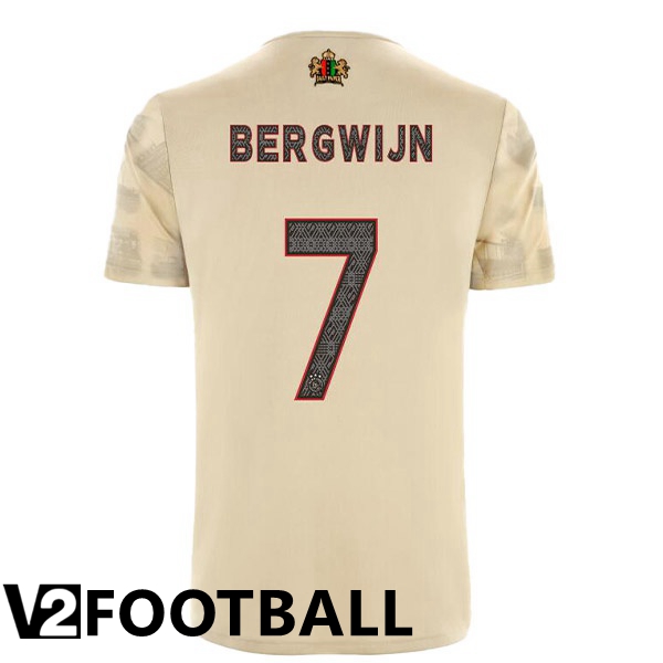 AFC Ajax (Bergwijn 7) Third Shirts Brown 2022/2023