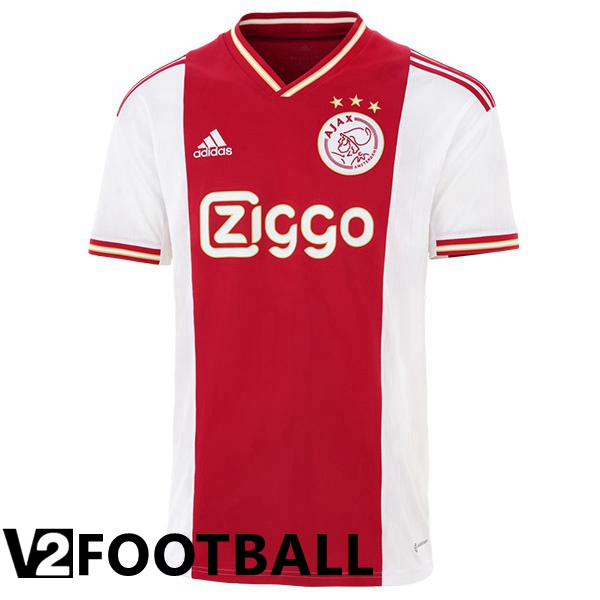 AFC Ajax Home Shirts White Red 2022 2023