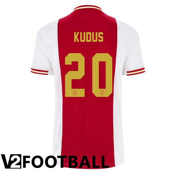 AFC Ajax (Kudus 20) Home Shirts White Red 2022 2023