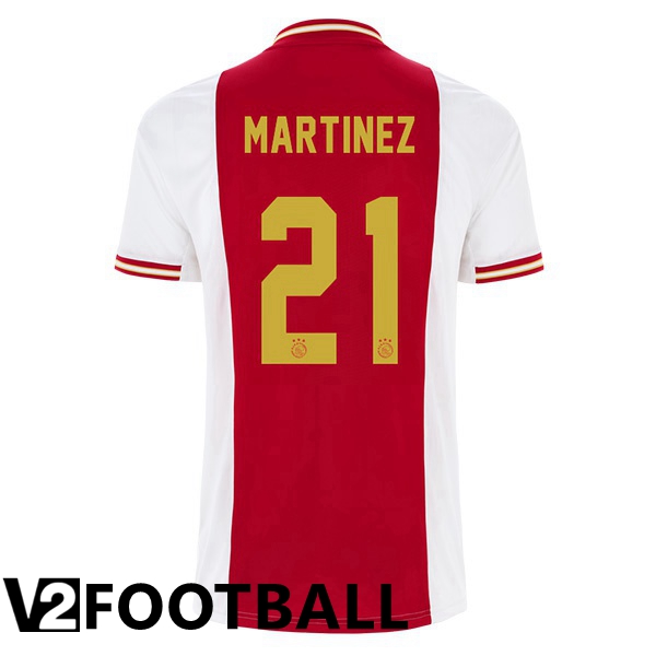 AFC Ajax (Martinez 21) Home Shirts White Red 2022 2023